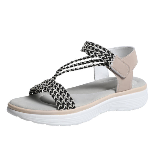 Damen Komfortable Freizeitsandalen mit atmungsaktiven Riemen EB