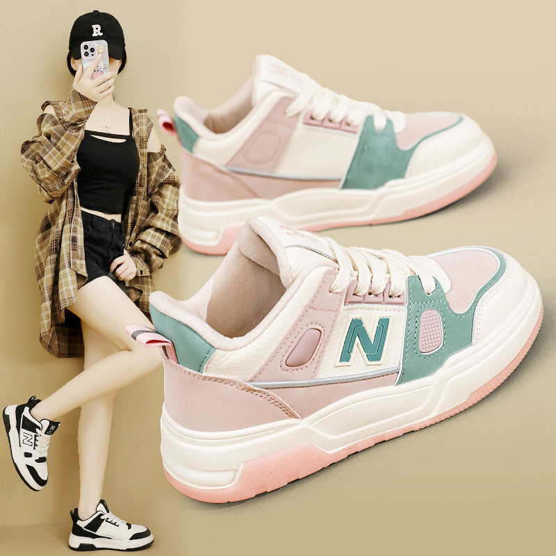 Damen Sportliche High-Top Sneakers mit modischem Design und atmungsaktiver Oberflächenstruktur EB