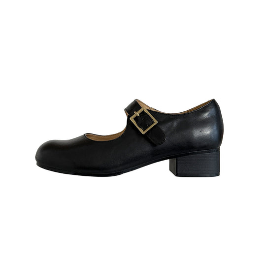 Damen Elegante und komfortable Mary-Jane Schuhe mit modischer Schnalle EB