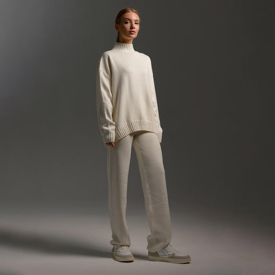 Damen Steckpullover und lässige Freizeithose Set EB