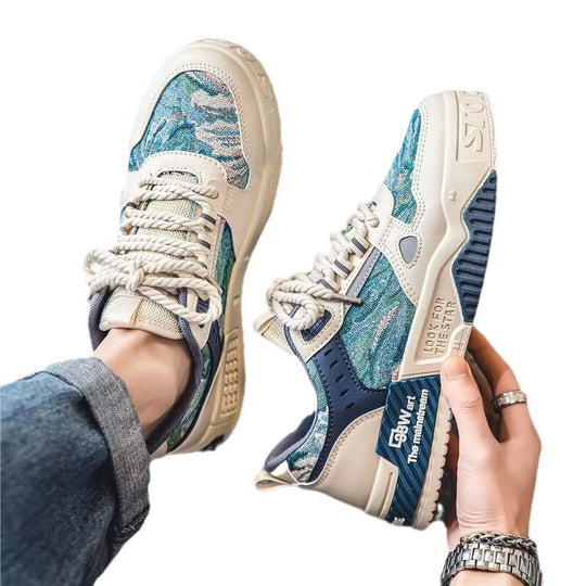 Herren Sneakers mit auffälligem Design und stabiler Sohle EB