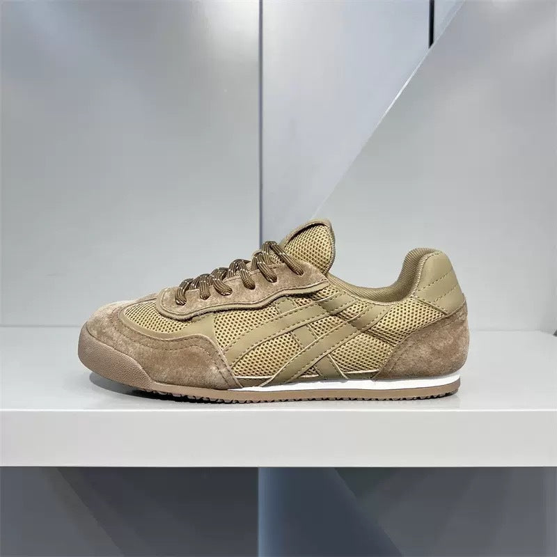 Damen modische und atmungsaktive Sneaker mit hochwertigem Wildleder und Mesh von EB