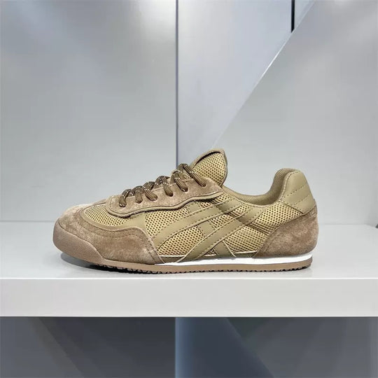 Damen modische und atmungsaktive Sneaker mit hochwertigem Wildleder und Mesh von EB