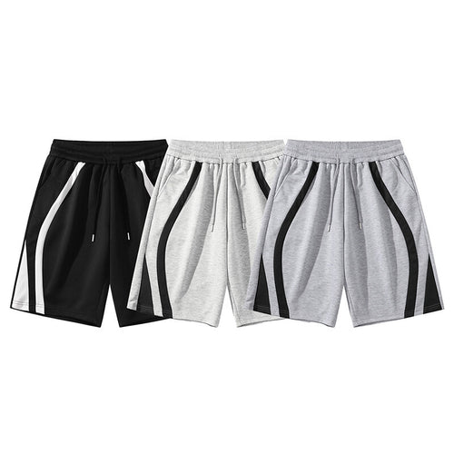Herren Sportliche Shorts mit elastischem Bund und seitlichen Kontraststreifen EB