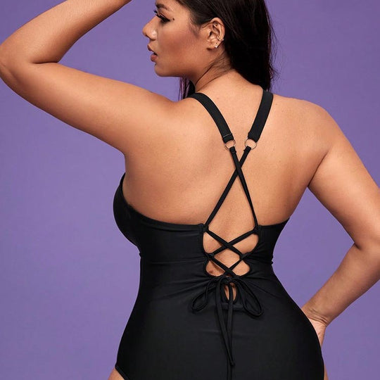 Damen eleganter Einteiler Badeanzug EB
