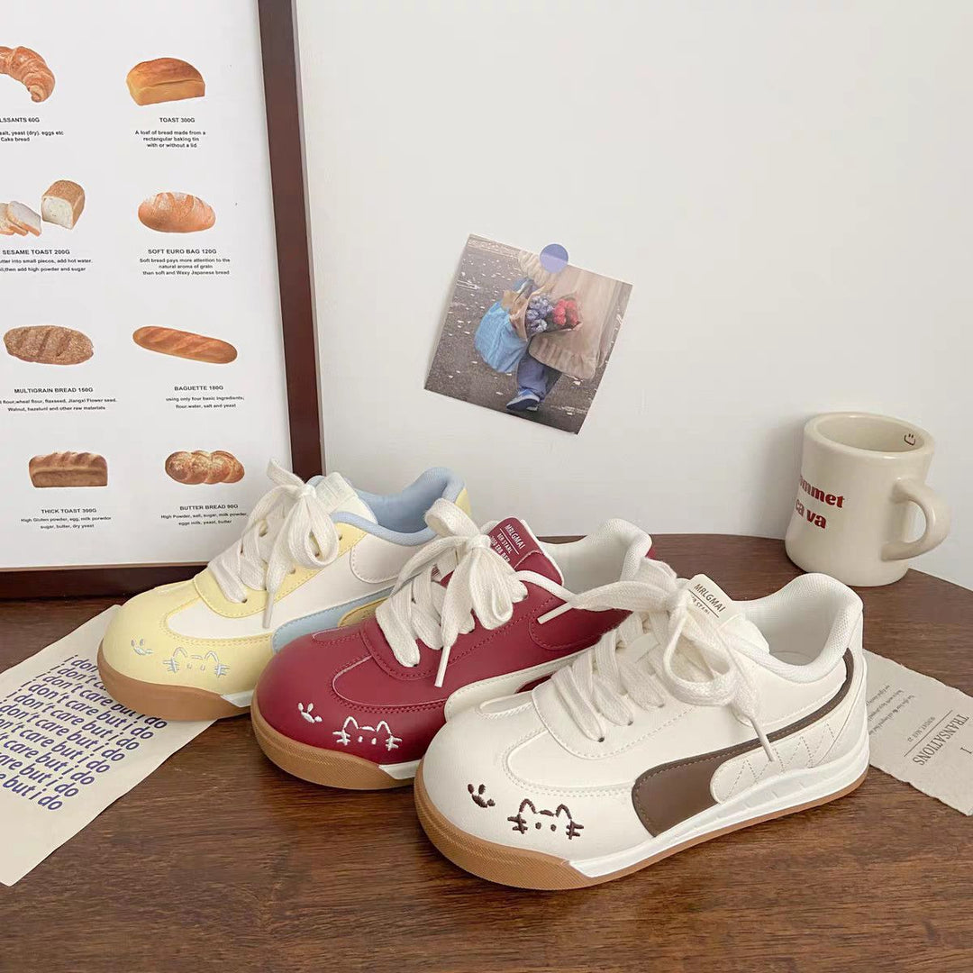 Damen Komfortable Freizeit-Sneaker mit verspielten Tiermotiven EB