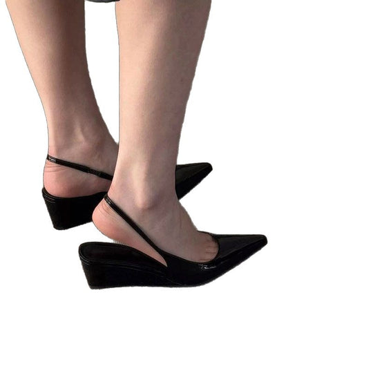 Damen elegante Slingback-Wedges EB