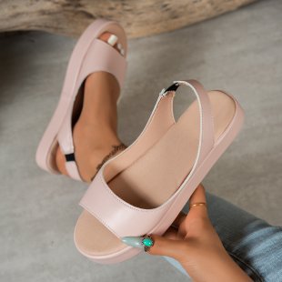 Damen Plateausandalen mit verstellbarem Riemen EB