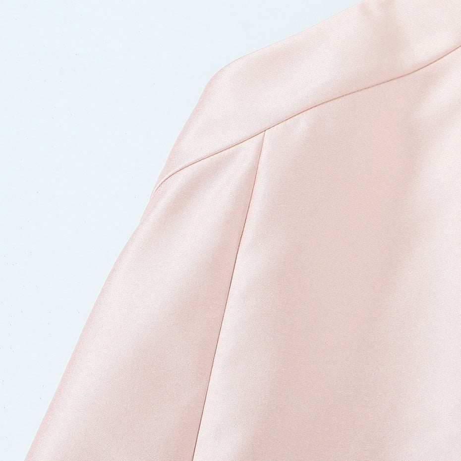 Damen Abendkleid mit asymmetrischem Schnitt und eleganter Rückenverzierung EB