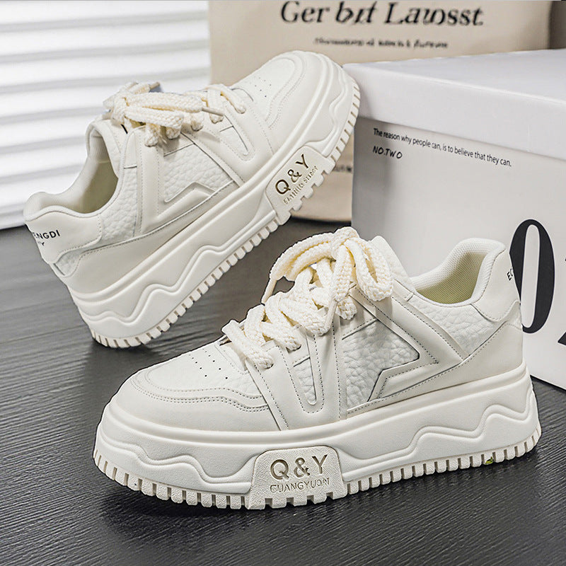 Damen Sportliche Sneakers mit modischer Plateau-Sohle und atmungsaktivem Obermaterial EB