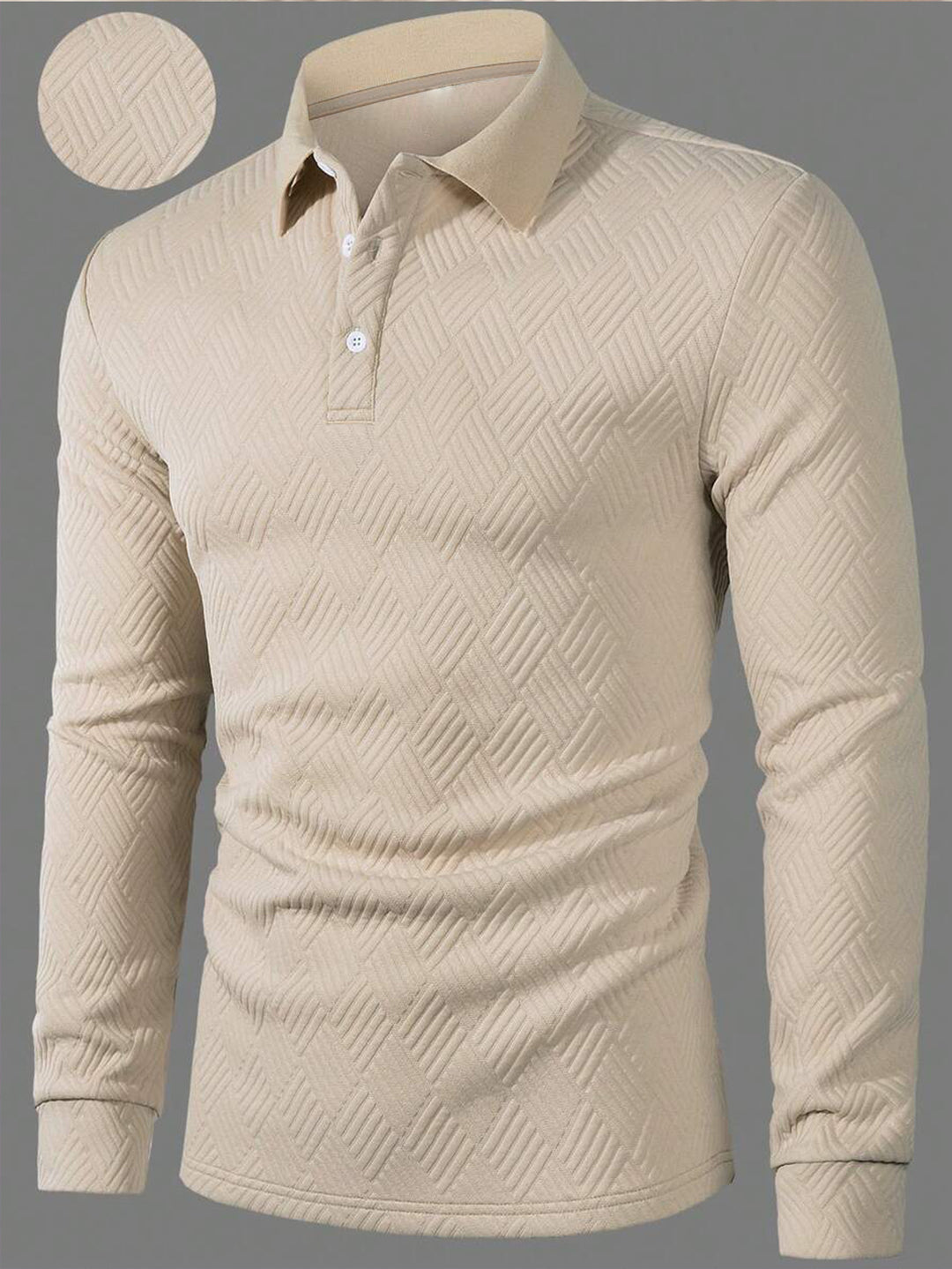 Herren Langarm Polohemd EB