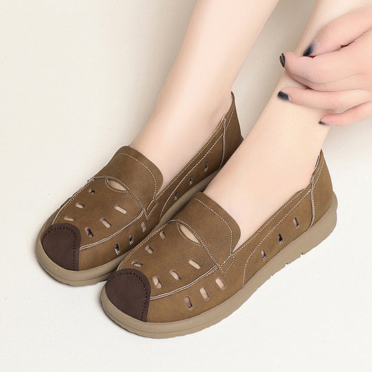Damen Slipper mit atmungsaktiven Belüftungsöffnungen und ergonomischer Sohle EB
