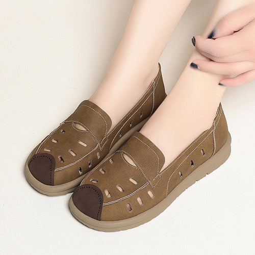 Damen Slipper mit atmungsaktiven Belüftungsöffnungen und ergonomischer Sohle EB