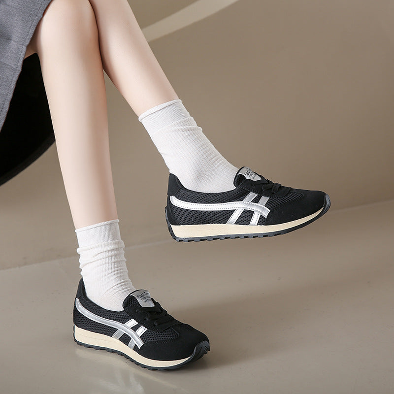 Damen Sportliche Sneakers mit luftdurchlässiger Mesh-Oberfläche und flexibler Dämpfung EB