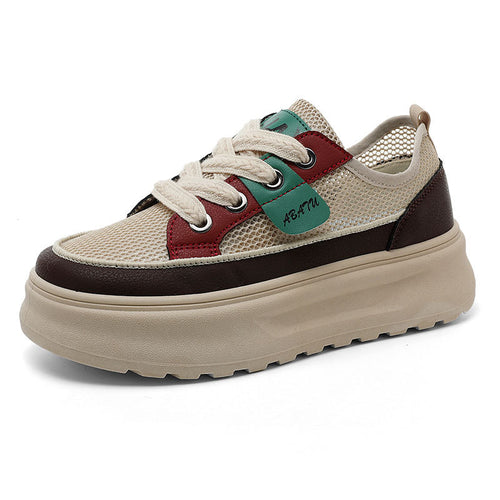 Damen Sportliche Sneakers mit atmungsaktiver Mesh-Oberfläche und dämpfender Laufsohle EB