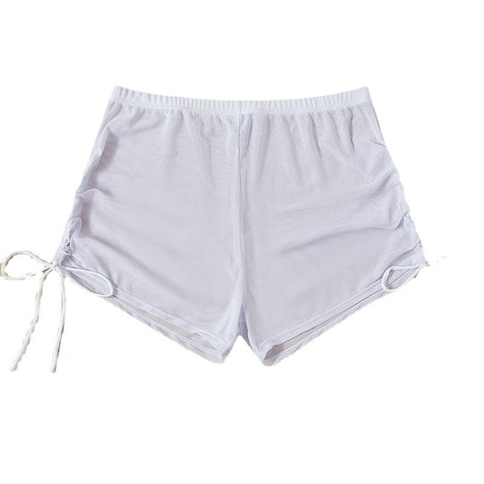 Damen Bequeme Badeshorts mit Rüschendetails EB