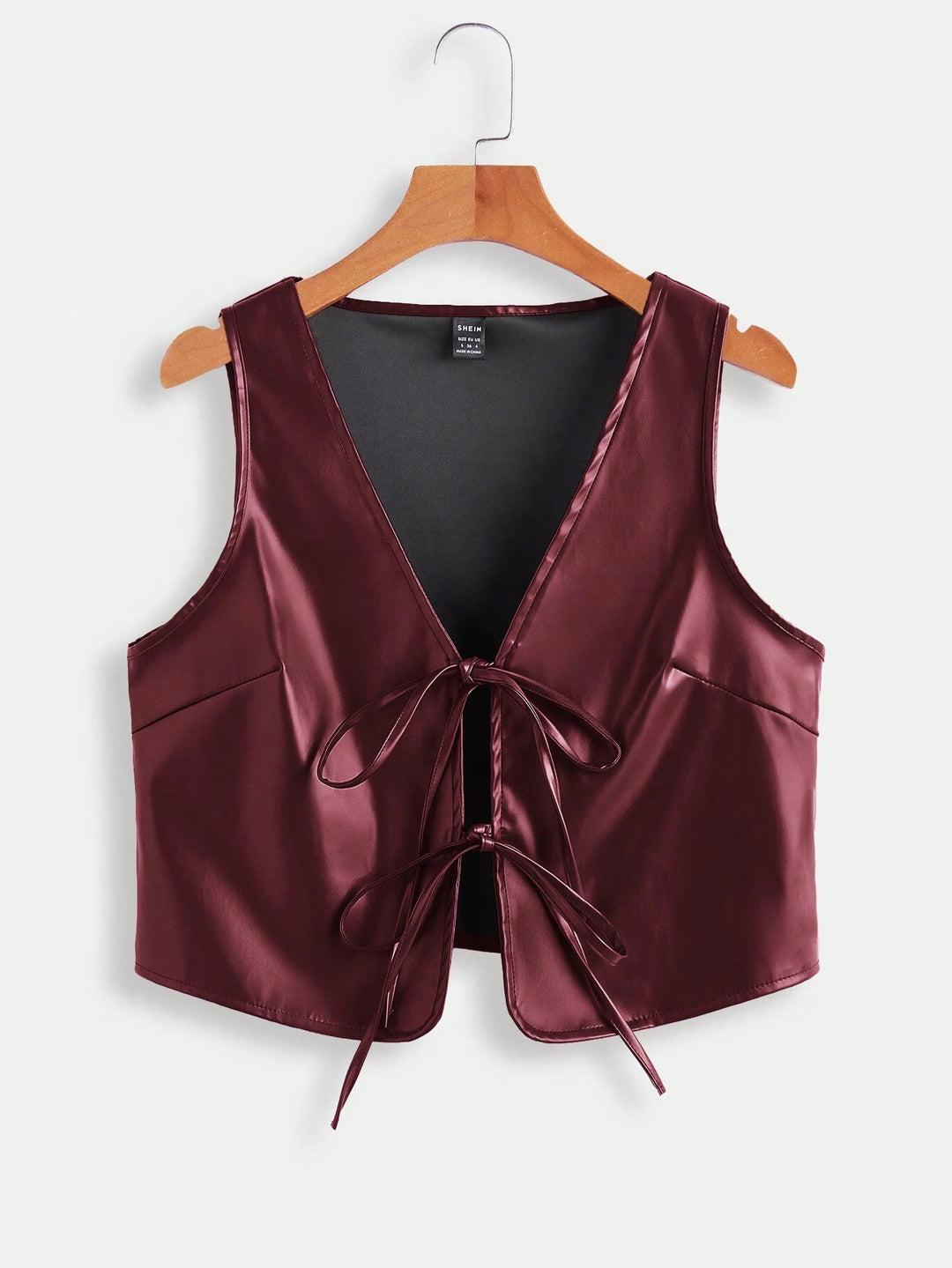 Damen elegantes Cropped-Top mit zeitgemäßer Schnürung EB