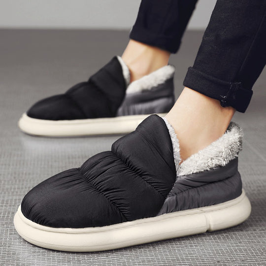 Damen Warmgefütterte Slipper mit rutschfester Sohle EB