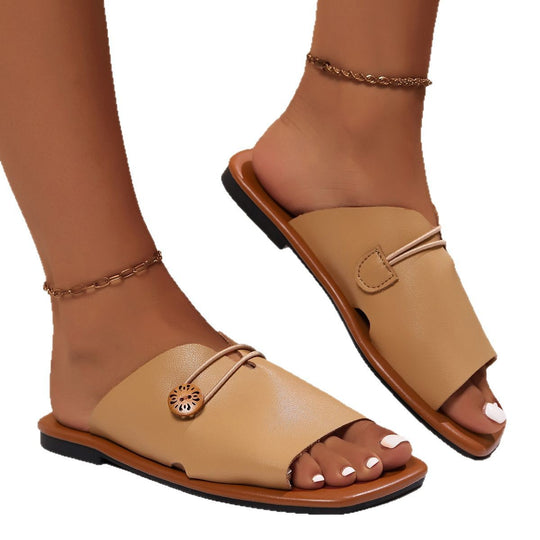 Damen offene Sandalen mit modischen Schliessen EB