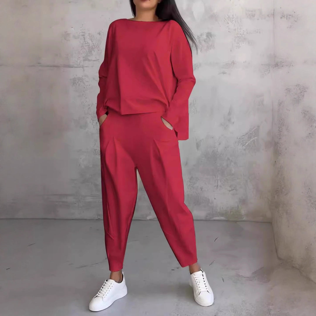 Damen Stilvolles und bequemes Lounge-Set mit weitem Schnitt EB
