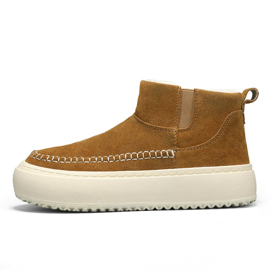 Damen kuschelige Winterstiefel mit elastischem Einsatz EB