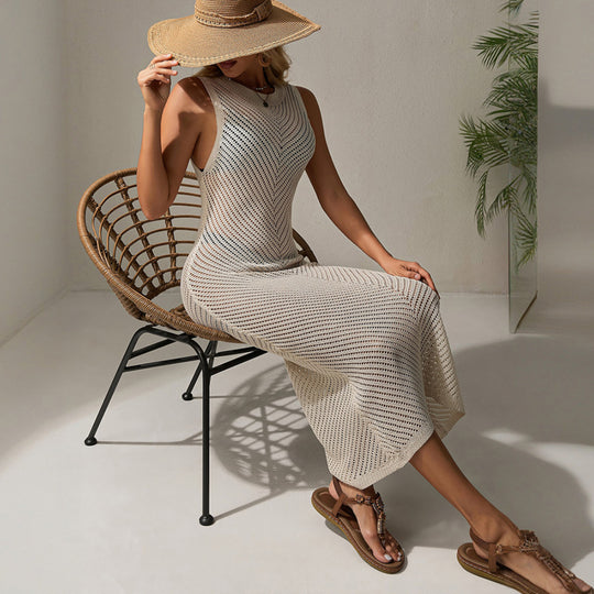 Damen Maxi-Häklekleid EB