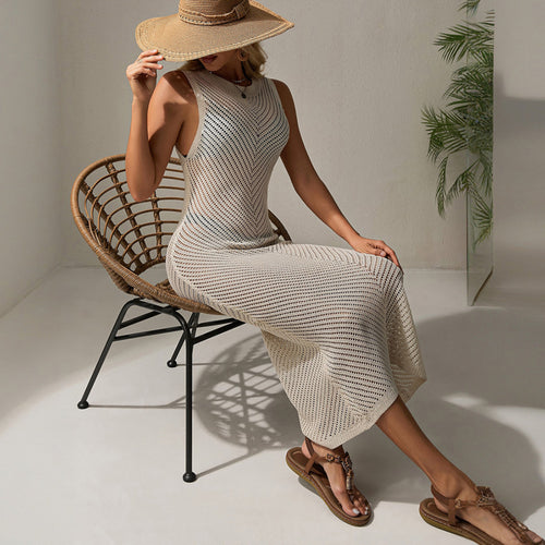 Damen Maxi-Häklekleid EB