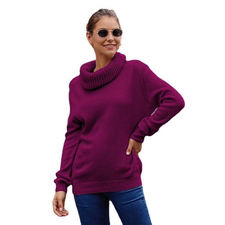 Damen Kuscheliger Rollkragenpullover aus weichem Strick EB