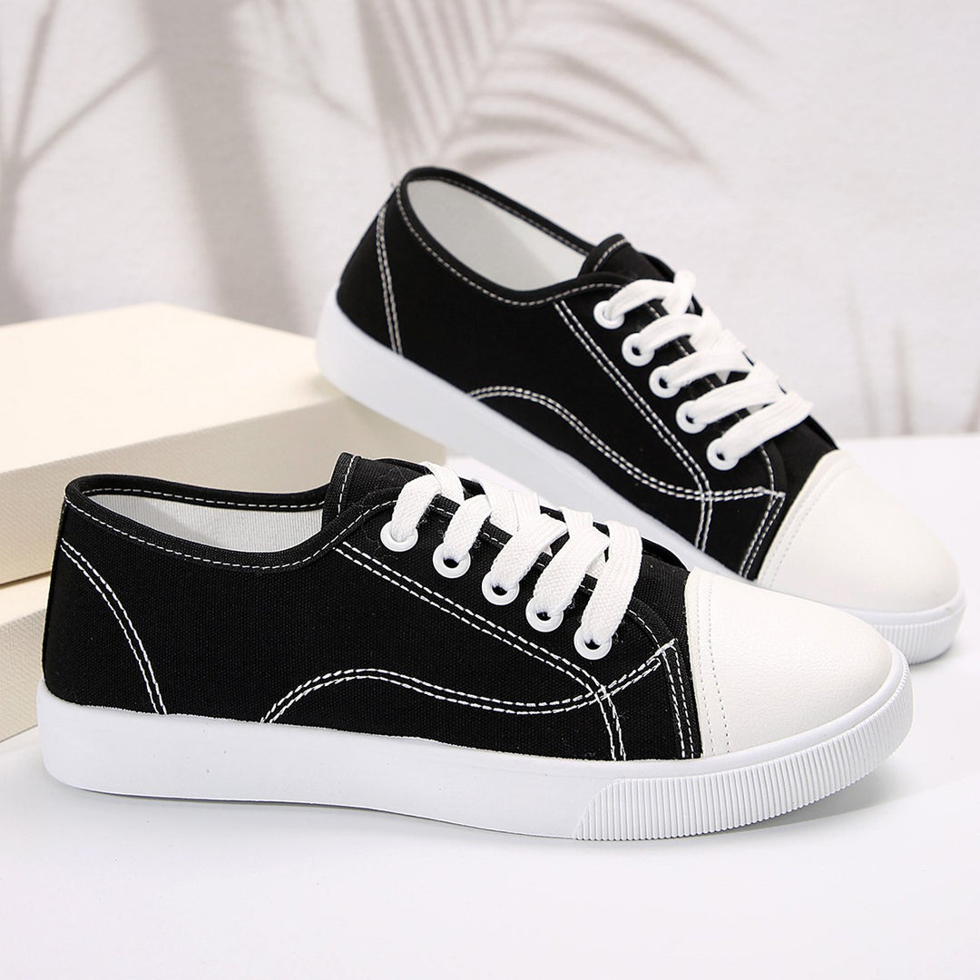 Damen klassische Sneaker mit atmungsaktivem Obermaterial und rutschfester Sohle EB