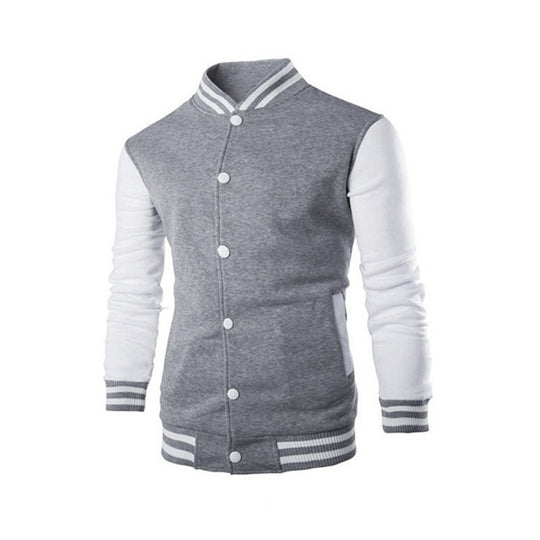 Herren varsity Jacke mit sportlichem Design und funktionalen Taschen EB