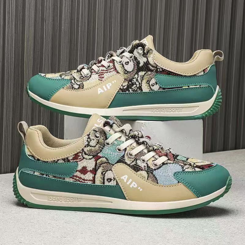 Damen Sportliche Sneakers mit modischem Motiv und gepolsterter Sohle EB