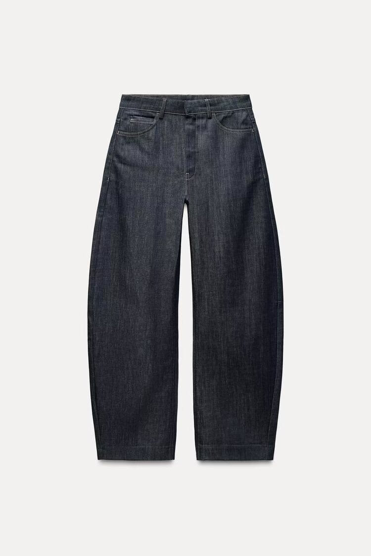 Damen Trendige Wide-Leg Jeans mit hohem Bund und lässigem Schnitt EB