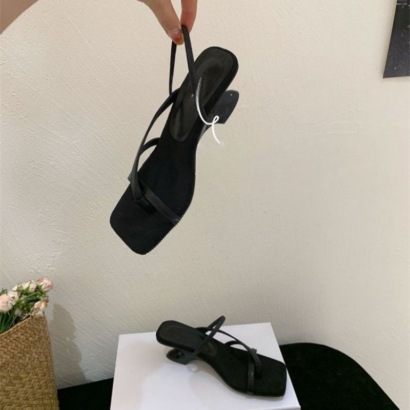 Damen elegante Slingback Sandalen mit präziser Riemchenführung EB