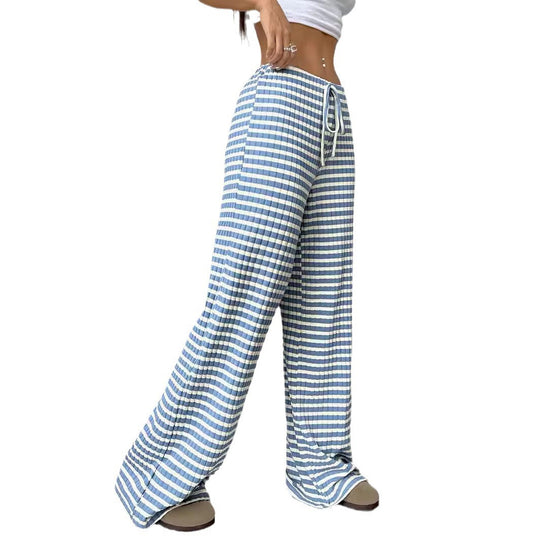 Damen komfortable Relaxhose mit weitem Schnitt und verstellbarem Kordelzug EB