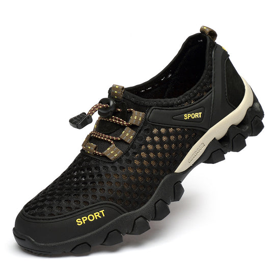 Damen Atmungsaktive und rutschfeste Sportschuhe mit elastischem Schnellschnürsystem EB