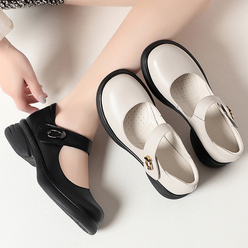 Damen Mary Jane Schuhe mit anatomischer Sohle und elegantem Riemen EB