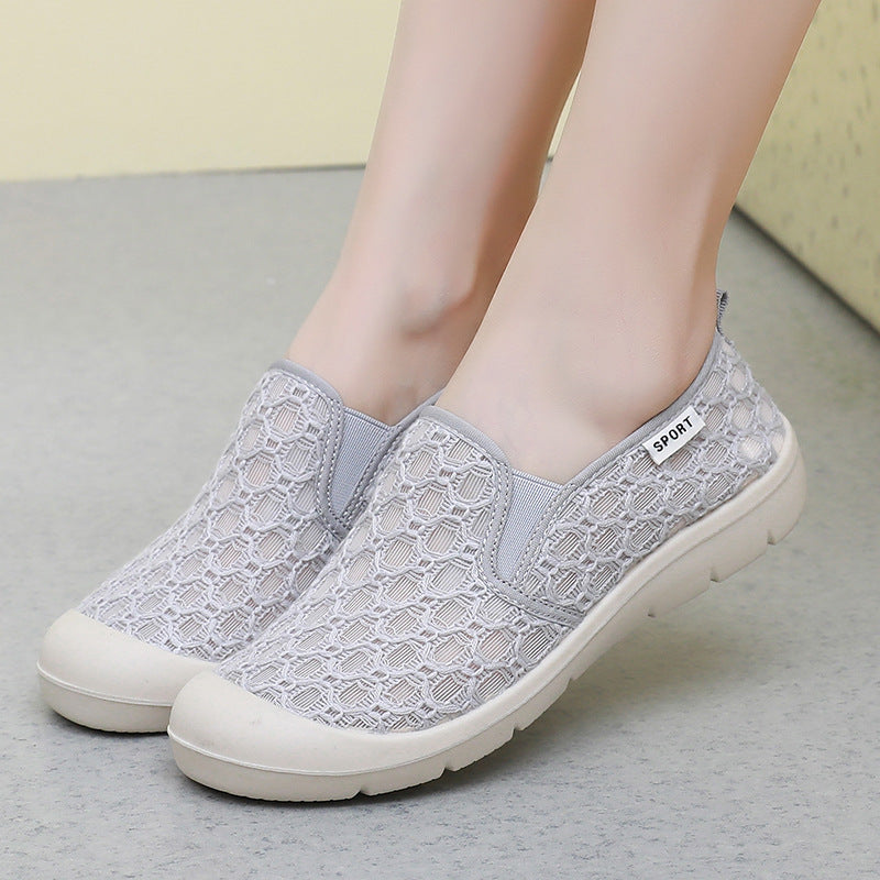 Damen Bequeme Freizeitschuhe aus atmungsaktivem Mesh mit flexiblem Sohlenkonzept EB
