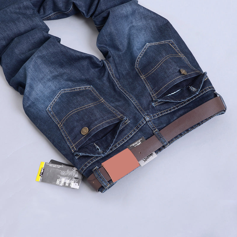 Herren Slim-Fit Jeans mit elastischem Bund und hohem Tragekomfort EB
