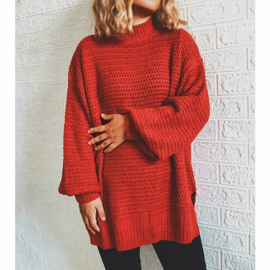 EB | Fester Strickpullover mit Geripptem Muster