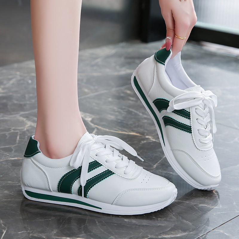 Damen Sportliche Sneakers mit klassischem Design und atmungsaktiver Oberflächenstruktur EB