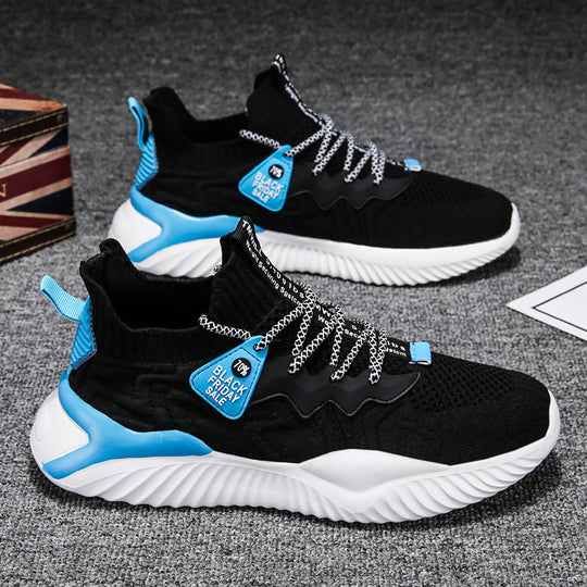 Damen Sportliche High-Performance Sneakers mit elastischem Strick-Material und leichtem Sohlenprofil EB