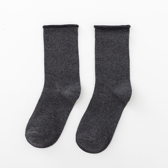 Damen Komfortable Baumwollsocken im klassischen Stil EB