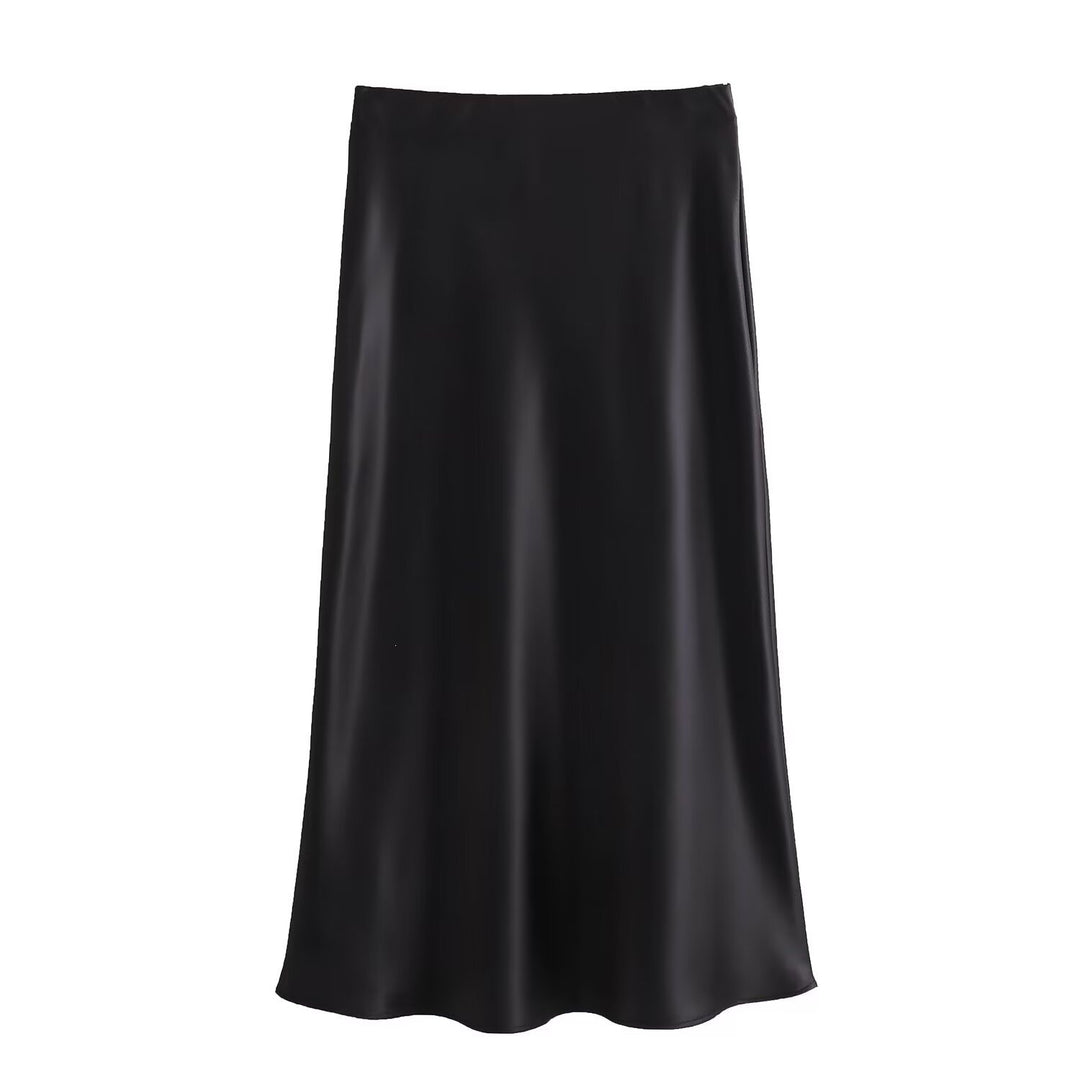 Damen langer Satinrock EB
