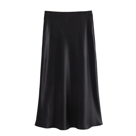 Damen langer Satinrock EB