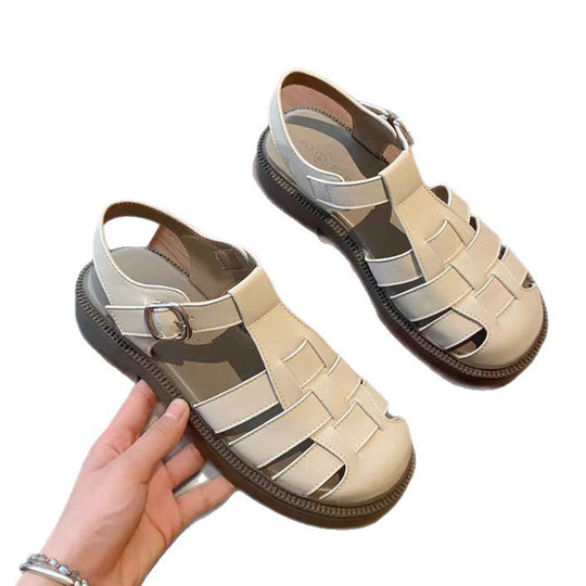 Damen Komfortable Sandalen mit verstellbarem Riemen und rutschfester Sohle EB