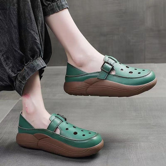 Damen modische Clogs mit praktischer Schnalle EB