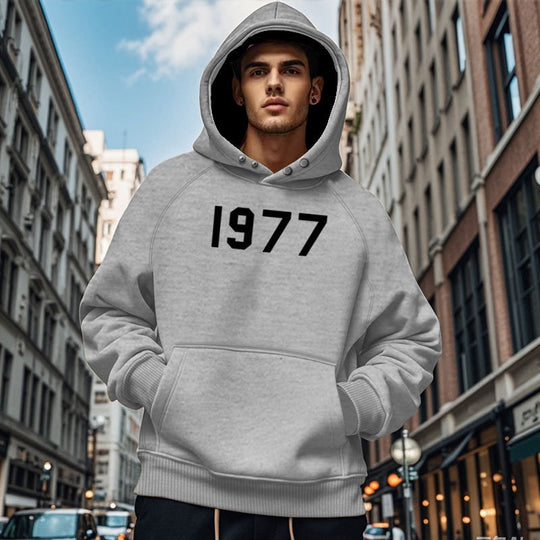 Herren Gemütlicher Kapuzenpullover mit ausgefallenem Design und praktischen Taschen EB