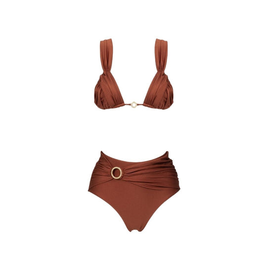 Damen Triangel-Bikini mit luxuriösem Wickeldesign EB