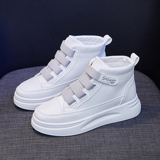 Damen High-Top Sneakers mit elastischem Klettverschluss und dämpfender Sohle EB