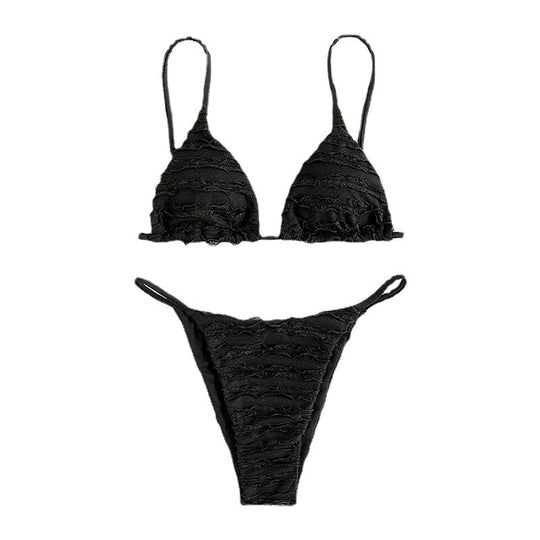Damen Bikini-Set mit raffinierten Rüschendetails EB